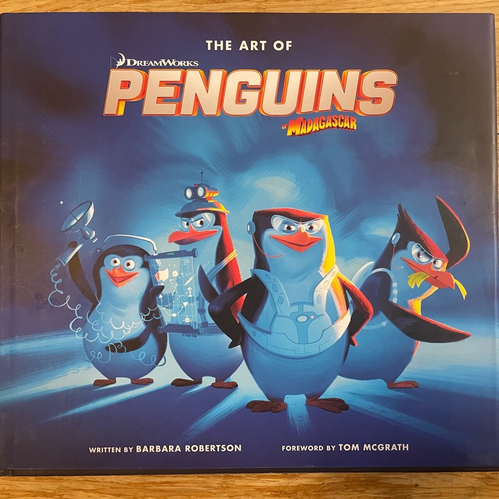 Dreamworks The Art of Penguins of Madagascar  - Blue Hardcover 168 pages
